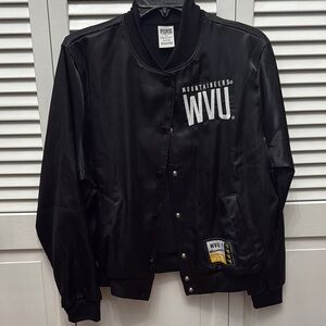 PINK Victoria's Secret Black Bomber Jacket